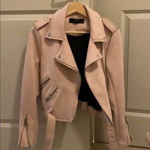 Zara suede moto jacket